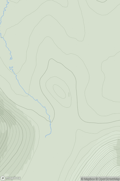 Thumbnail image for Round Hill [Orkney Islands] showing contour plot for surrounding peak